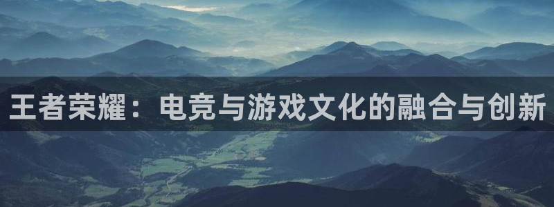 乐鱼电竞app下载：王者荣耀：电竞与游戏文化的融合与创新